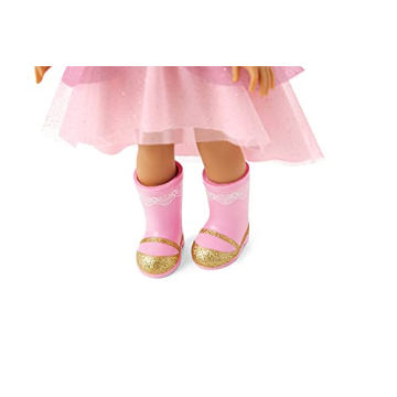 American Girl WellieWishers 14.5-inch Ashlyn Doll with Pink Leotard, Glitter Skirt, Headband, and Boots, For Ages 4+