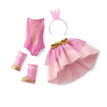 American Girl WellieWishers 14.5-inch Ashlyn Doll with Pink Leotard, Glitter Skirt, Headband, and Boots, For Ages 4+