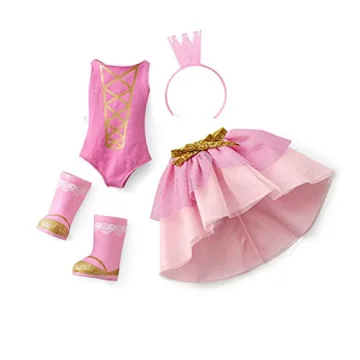 American Girl WellieWishers 14.5-inch Ashlyn Doll with Pink Leotard, Glitter Skirt, Headband, and Boots, For Ages 4+