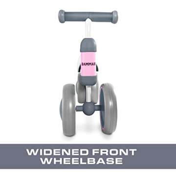 BAMMAX TykeBike® Ride On Toy | Baby Balance Bike for Toddlers 1-2 Years | Lightweight Steel Kids Bike with Easy Glide Wheels & Safer Steering | Indoor/Outdoor Use