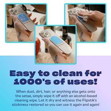 Flipstik 2.0 Foldable Adhesive Phone Mount for Selfies