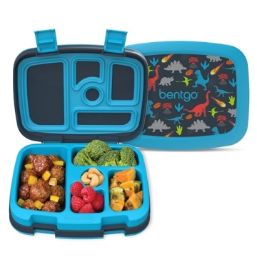Bentgo Kids Dinosaur Lunch Box – Leak-Proof & Durable Bento Style for Ages 3-7