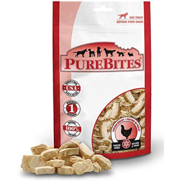PureBites Chicken Breast Freeze Dried Dog Treats – 3oz Bags (3 Total)