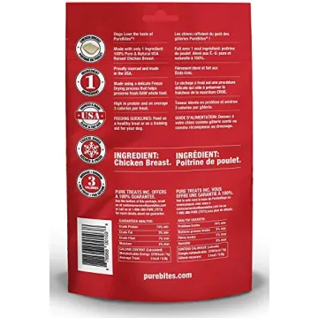 PureBites Freeze Dried Chicken Dog Treats in 3oz Bags