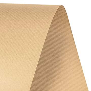 RUSPEPA Eco-Friendly Brown Kraft Paper Roll 17.5x32.8ft