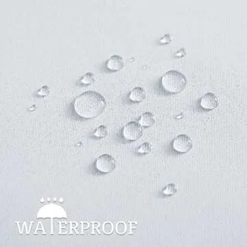 RYB HOME Windproof Outdoor Curtains - Extra Wide & Waterproof