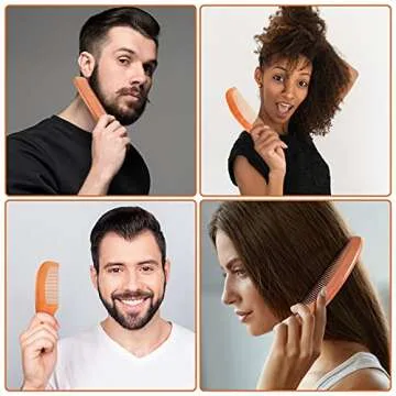 Eco-Friendly 6 Pcs Sandalwood Comb Set for All Hair Types