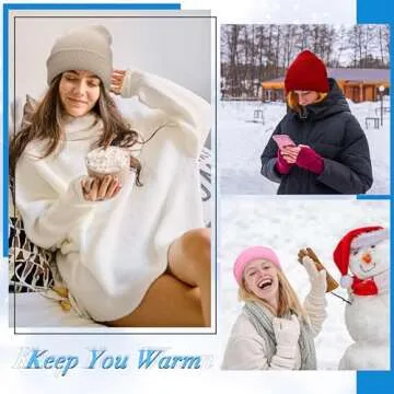 Handepo 200 Pack Kids Winter Beanies Knitted Bulk Child Warm Cold Weather Hat Cap Thick Assorted for Boy Girl Unisex Children Gift, 25 Colors