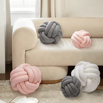 Handmade Knot Ball Pillow for Stylish Home Decor