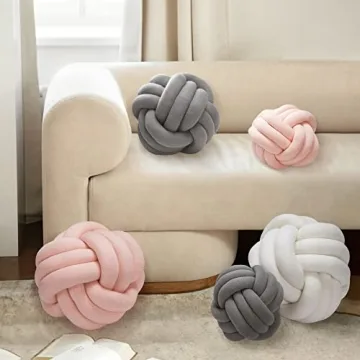 Handmade Knot Ball Pillow for Stylish Home Decor