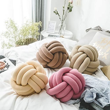 Handmade Knot Ball Pillow for Stylish Home Decor