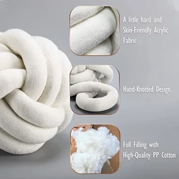 Handmade Knot Ball Pillow for Stylish Home Decor