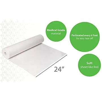 RSL89 Disposable Bed Sheets for Spa & Medical Use - 24x12