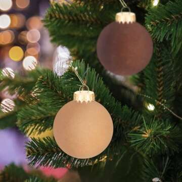 15PCS Velvet Ornaments (3.15 inch),Flocked Christmas Ornaments,Bulk Christmas Balls Ornaments,Shatterproof Christmas Ornaments,Christmas Tree Decoration,Xmas Tree Ornaments+1