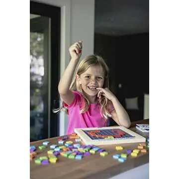 Chuckle & Roar - Counting & Mosaics - Montessori Theme - Concentration and Pattern Solving - Tactile Learning for preschoolers -Ages 3 and up