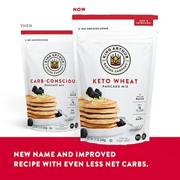 King Arthur Keto Pancake Mix - Low Carb High Protein Breakfast