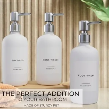 Elegant 3-Piece Shower Dispenser Set - Modern Bathroom Upgrade