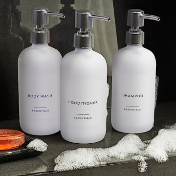 Elegant 3-Piece Shower Dispenser Set - Modern Bathroom Upgrade