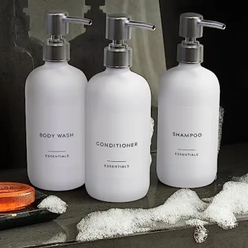Elegant 3-Piece Shower Dispenser Set - Modern Bathroom Upgrade