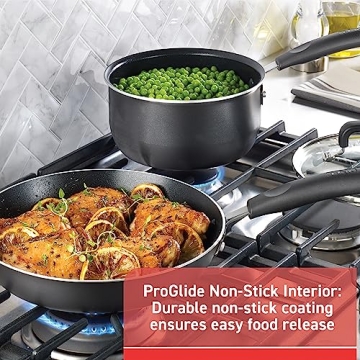 T-fal Nonstick Cookware Set 12 Piece for Effortless Cooking