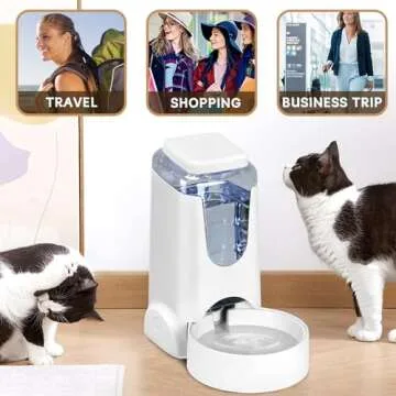 Automatic Cat Feeder and Water Dispenser for Easy Feeding