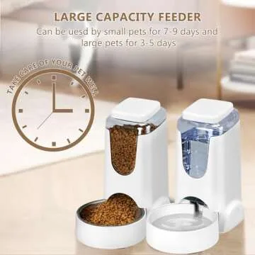 Automatic Cat Feeder and Water Dispenser for Easy Feeding