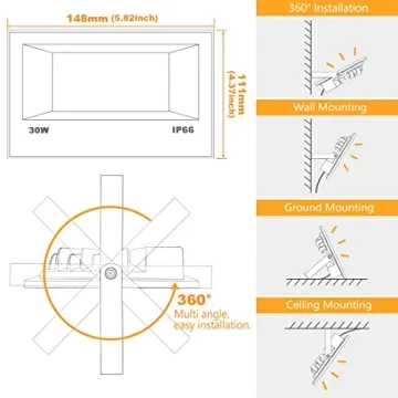 Smart RGB LED Flood Light Outdoor with APP Control