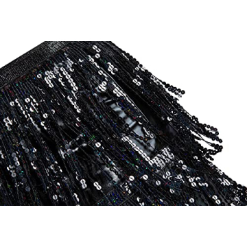 Rave Skirt Space Cowgirl Costume with Sequin Fringe