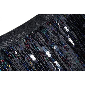 Rave Skirt Space Cowgirl Costume with Sequin Fringe