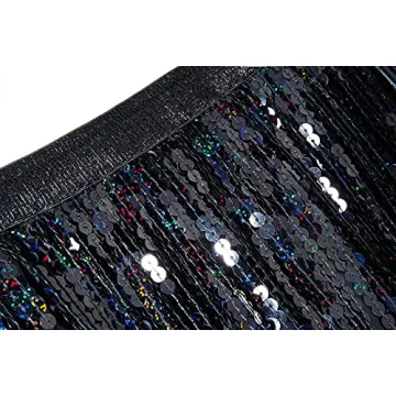 Rave Skirt Space Cowgirl Costume with Sequin Fringe