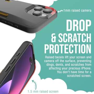 Smartish iPhone 15 Pro Max Wallet Case - Wallet Slayer Vol. 1 [Slim + Protective] Credit Card Holder - Drop Tested Hidden Card Slot Cover Compatible with Apple iPhone 15 Pro Max - Black Tie Affair