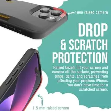 Smartish iPhone 15 Pro Max Wallet Case - Wallet Slayer Vol. 1 [Slim + Protective] Credit Card Holder - Drop Tested Hidden Card Slot Cover Compatible with Apple iPhone 15 Pro Max - Black Tie Affair