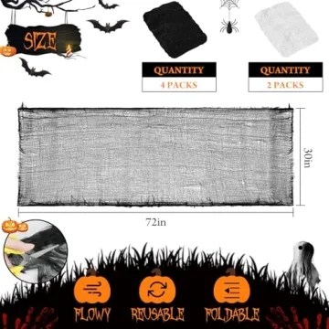 Creepy Halloween Decorations 6 Pack for Spooky Fun