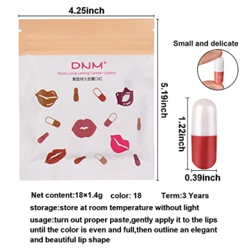 BINGBRUSH 18Pcs Mini Matte Lipstick Set - Vibrant Long Lasting Colors