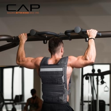 CAP Adjustable Weighted Vest 40 Lb Durable Fitness Gear