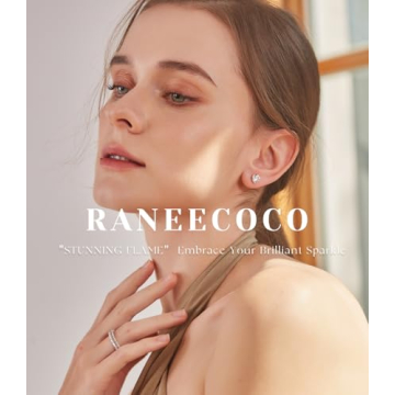 "STUNNING FLAME" 18K Gold Plated Silver Brilliant Cut Simulated Diamond Cubic Zirconia Stud Earrings(white-gold-plated-silver, 1.0)