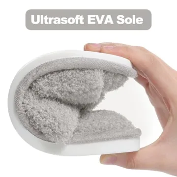 Stylish Evshine Women's Fuzzy Slippers with Memory Foam Comfort