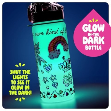 Glow-in-the-Dark Water Bottle Kit for Kids 4-8
