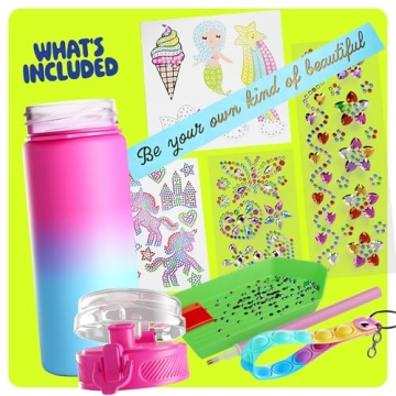 Glow-in-the-Dark Water Bottle Kit for Kids 4-8