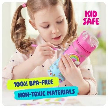 Glow-in-the-Dark Water Bottle Kit for Kids 4-8