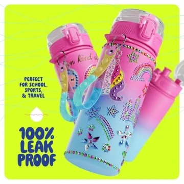 Glow-in-the-Dark Water Bottle Kit for Kids 4-8