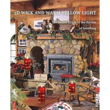 Fanzir Red Flameless Candles with String Lights Battery Operated LED Pillar Candles 4‘’ 5‘’ 6‘’ Candle with Remote Control,Fake Candle Set of 3 for Christmas or Special Festivals Decorations