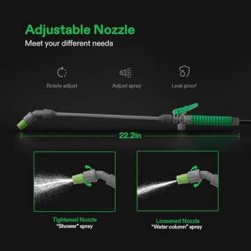 VIVOSUN 1.3 Gallon Pressure Sprayer Adjustable Nozzles