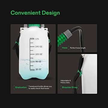 VIVOSUN 1.3 Gallon Pressure Sprayer Adjustable Nozzles