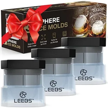 LEEBS Silicone Ice Ball Maker - Perfect for Whisky Drinks