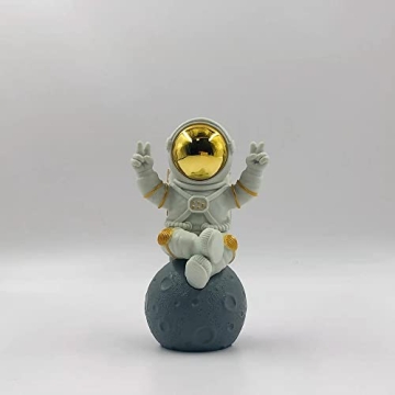 BUBUHSHM Figurine Astronaut Statue Spaceman Décor,Sculptures Home Décor,Shelf Decoration,Desk Deco...