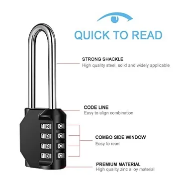 2 Pack disecu Combination Locks - Lock Securely Anywhere
