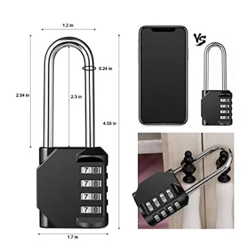 2 Pack disecu Combination Locks - Lock Securely Anywhere
