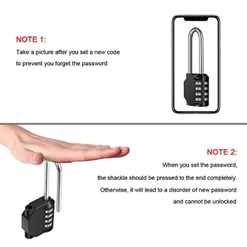2 Pack disecu Combination Locks - Lock Securely Anywhere