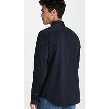 Theory Men's Sylvain Structure Knit Shirt for Style and Comfort